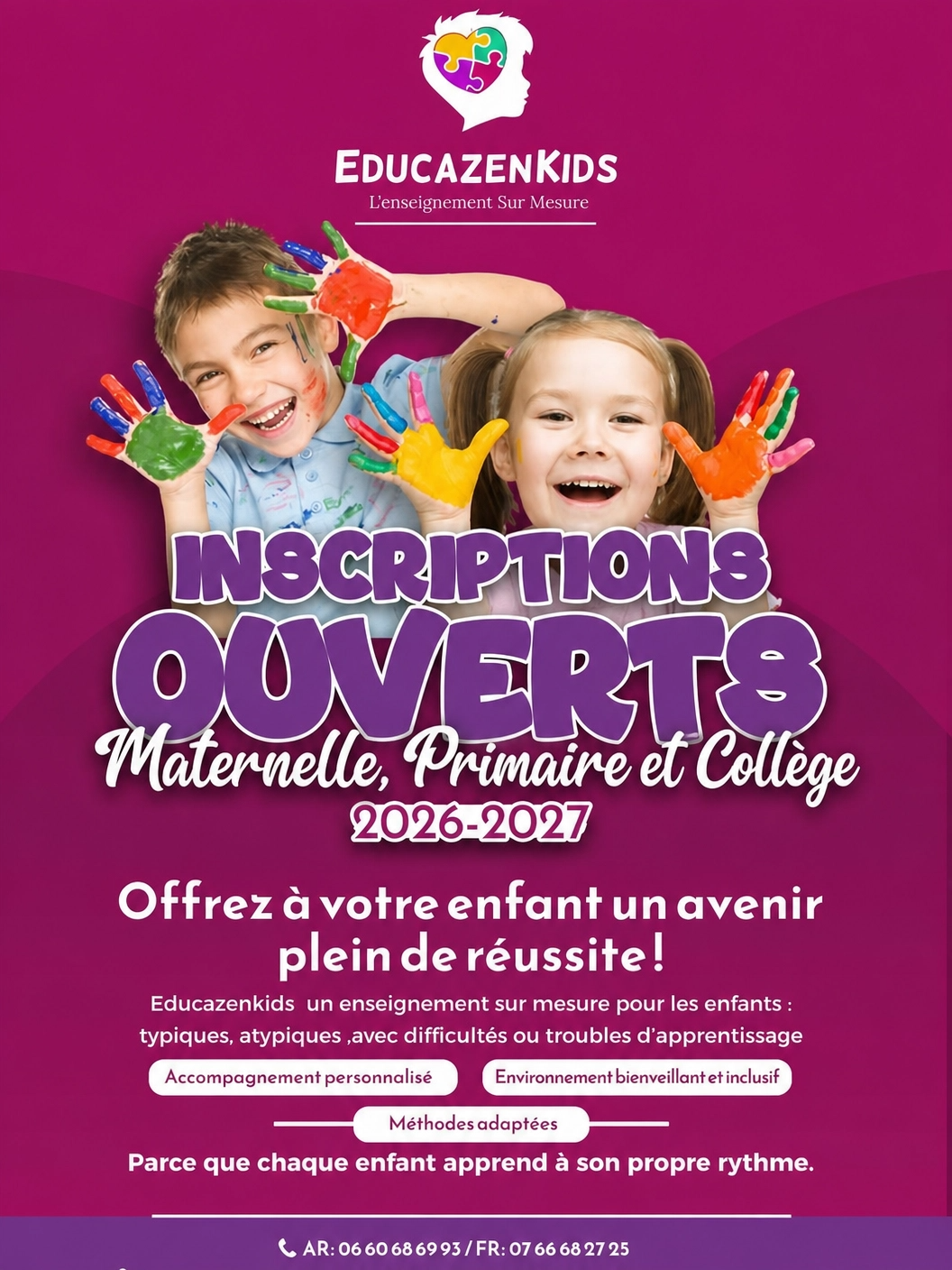 Affiche inscriptions ouvertes