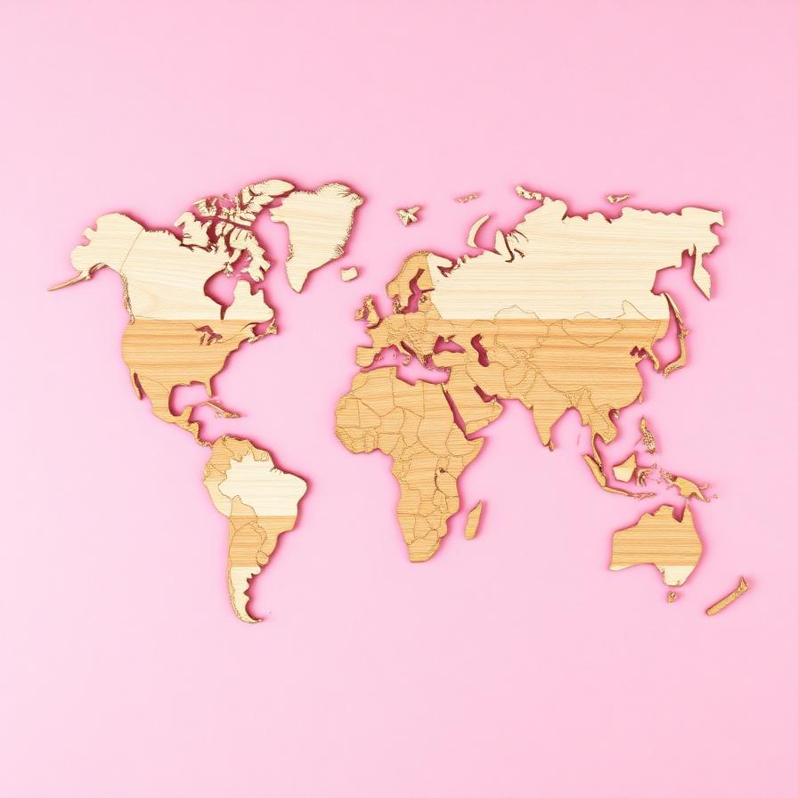 Puzzle carte du monde